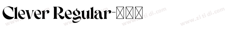 Clever Regular字体转换